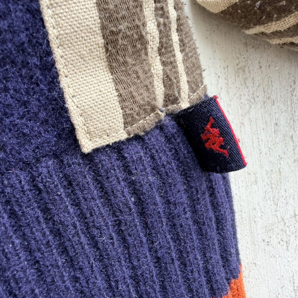 Kappa Vintage Robe Di Kappa Wool Sweater Zip Up Large Slim 80s Size US L / EU 52-54 / 3 - 8 Thumbnail