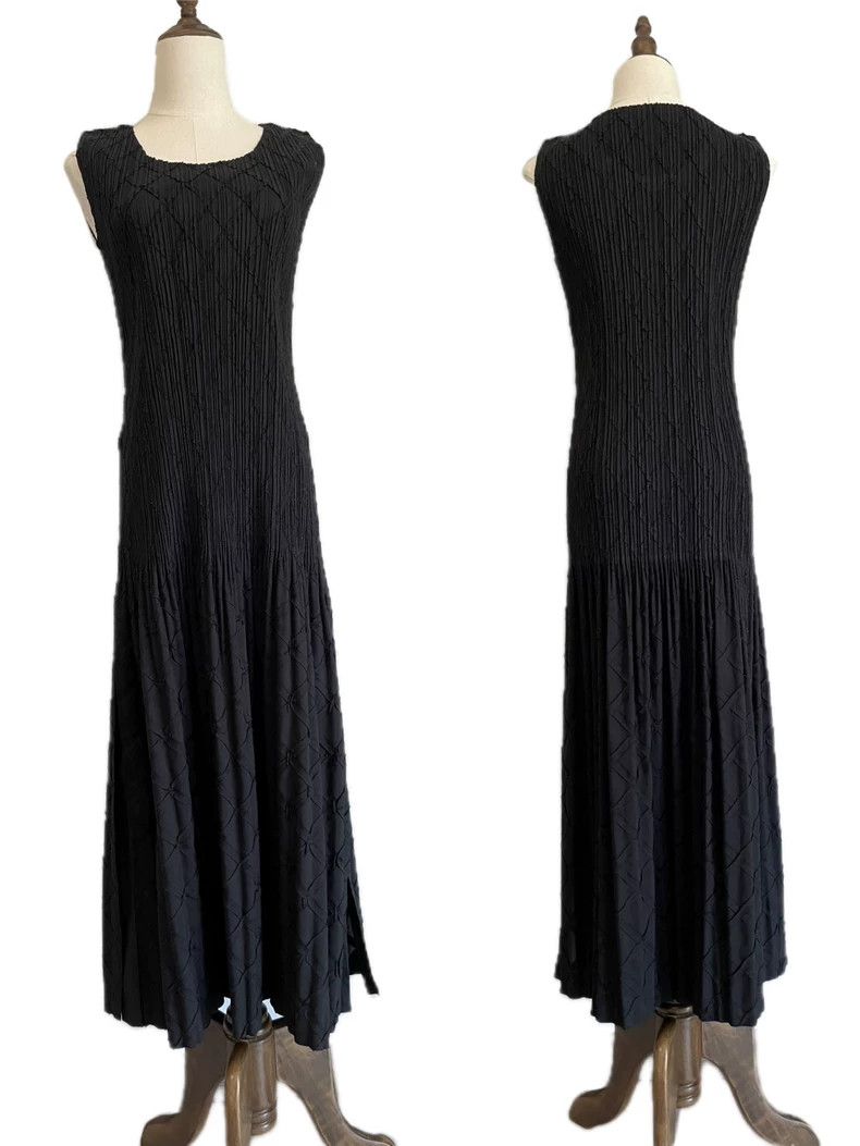 Issey Miyake Issey Miyake size:2 Black main line collage dress Size M / US 6-8 / IT 42-44 - 3 Thumbnail