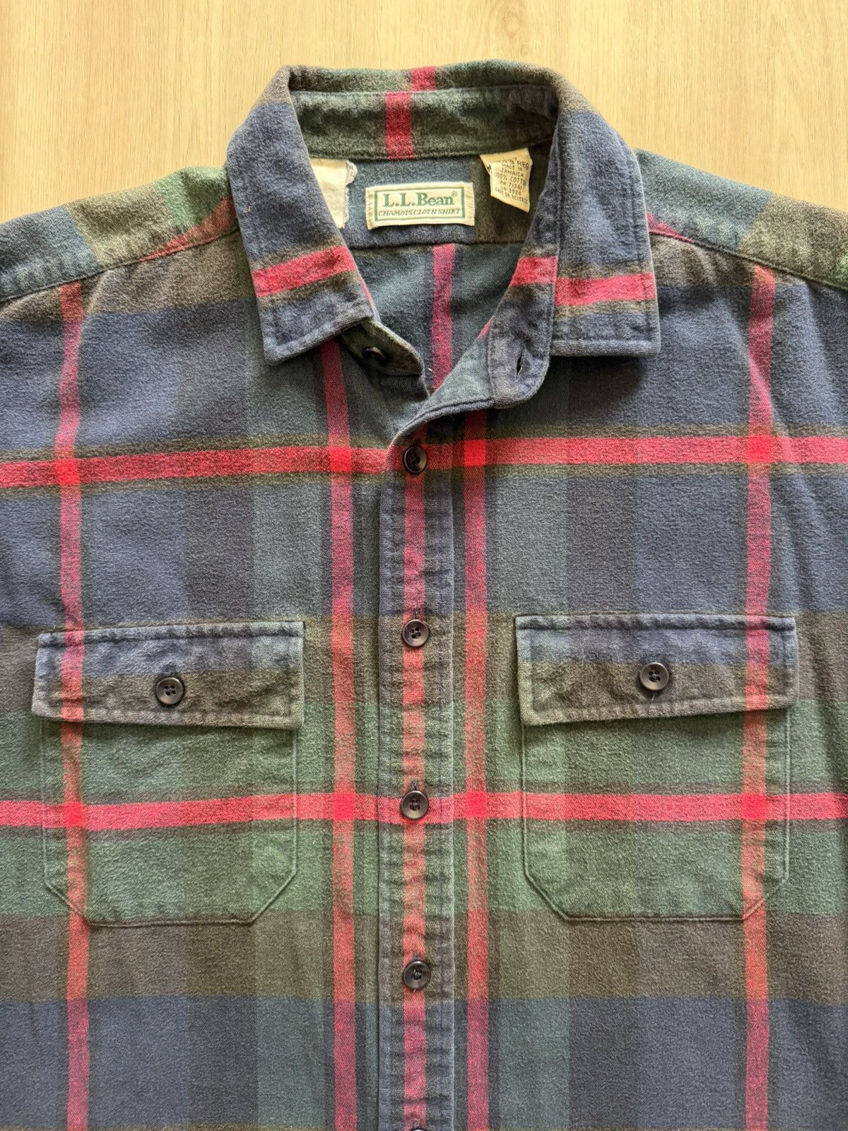 L.L. Bean VIntage LL Bean Cotton Plaid Flannel Buttun Up Shirt Sz XL Size US XL / EU 56 / 4 - 2 Thumbnail