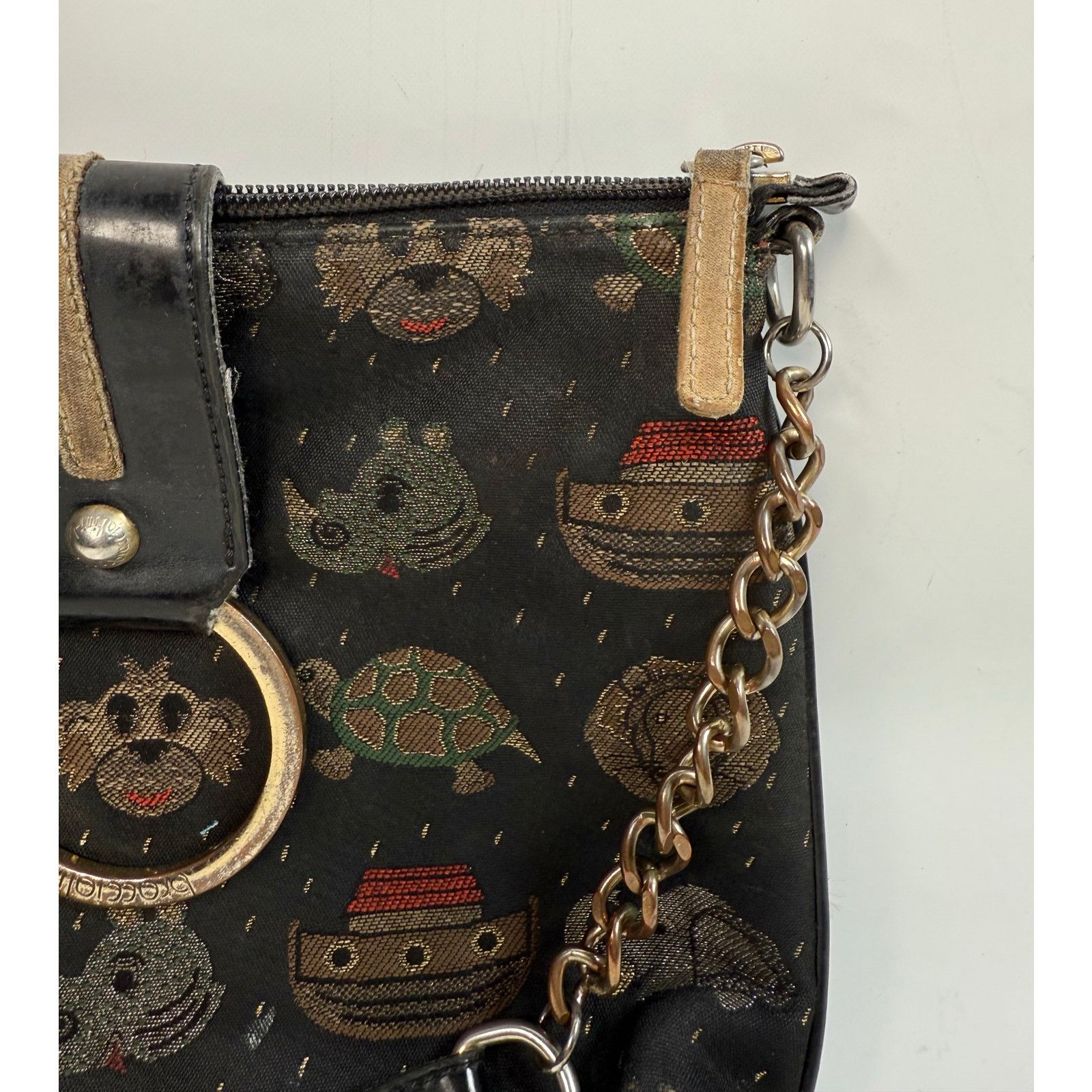 Designer Braccialini Noahs Ark Canvas Crossbody Bag Size ONE SIZE - 7 Thumbnail