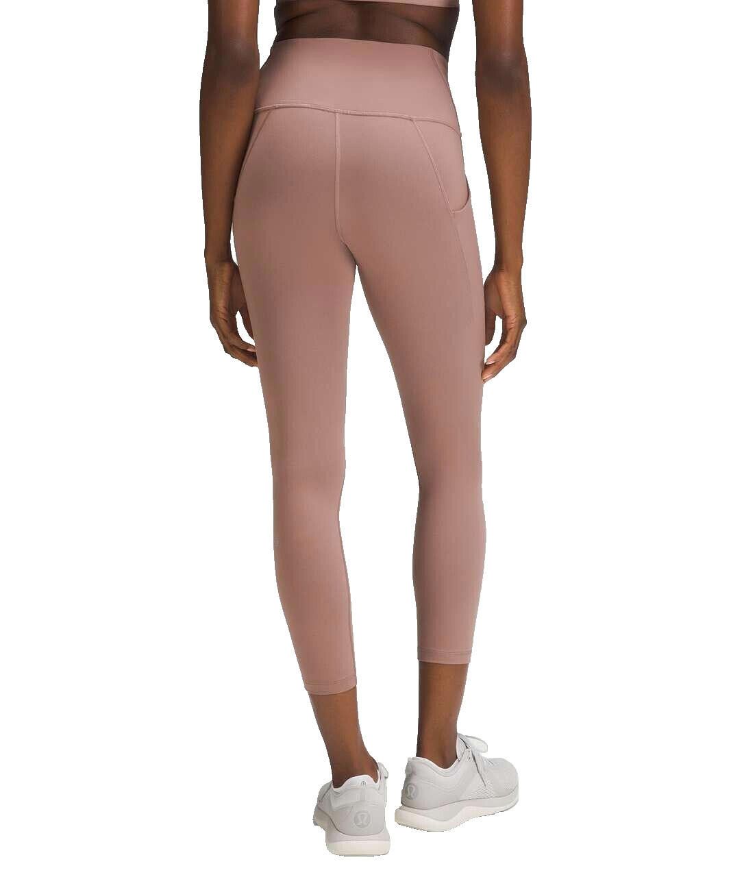 Designer Lululemon Women 4 Pink Brown Wunder Train High-Rise Legging Size 27" / US 4 / IT 40 - 4 Thumbnail
