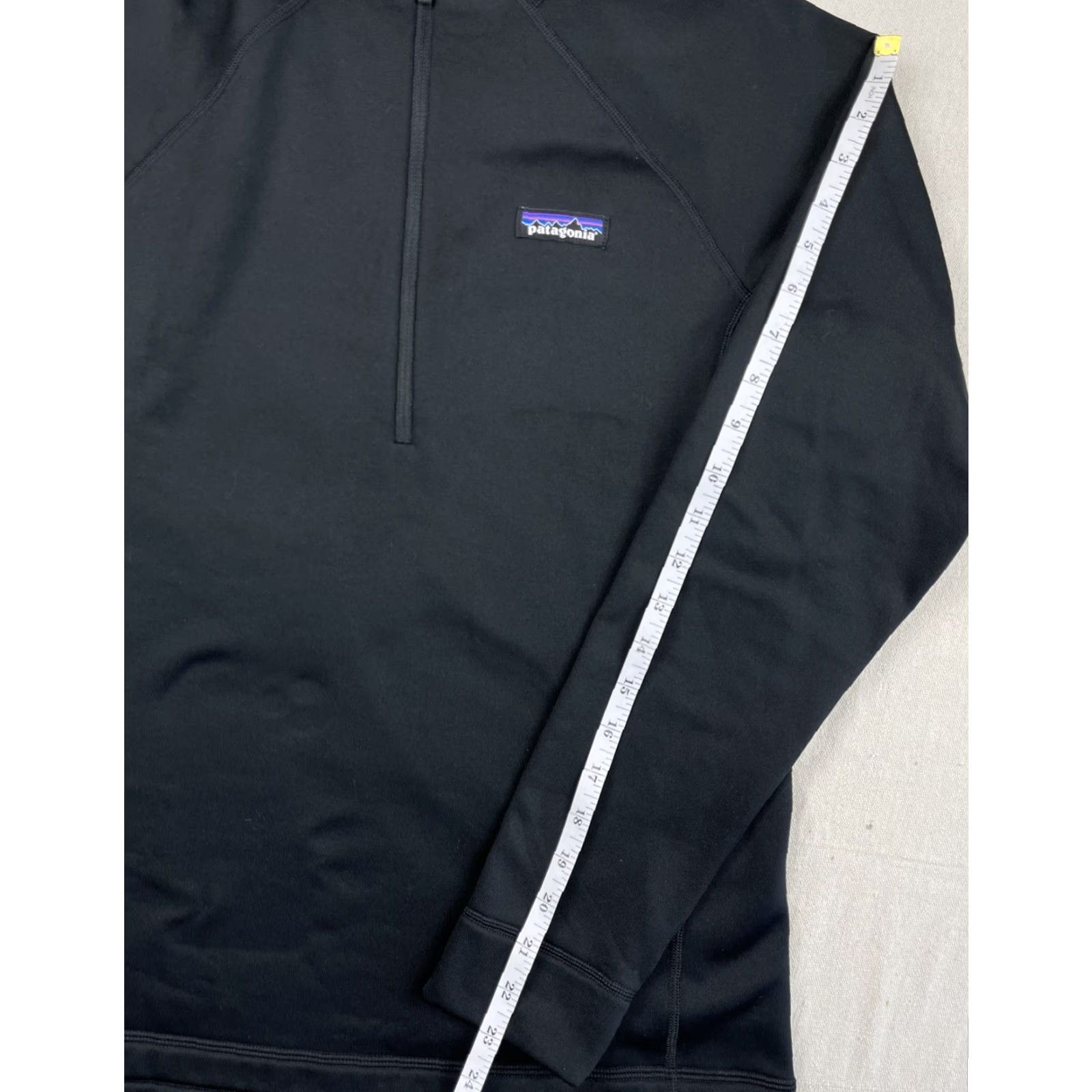 Patagonia Patagonia Womens Jacket Zip Fleece Pullover Mid-Length Black Size M 1/4 Zip Winter Fall Logo Windbreaker Size M / US 6-8 / IT 42-44 - 7 Thumbnail