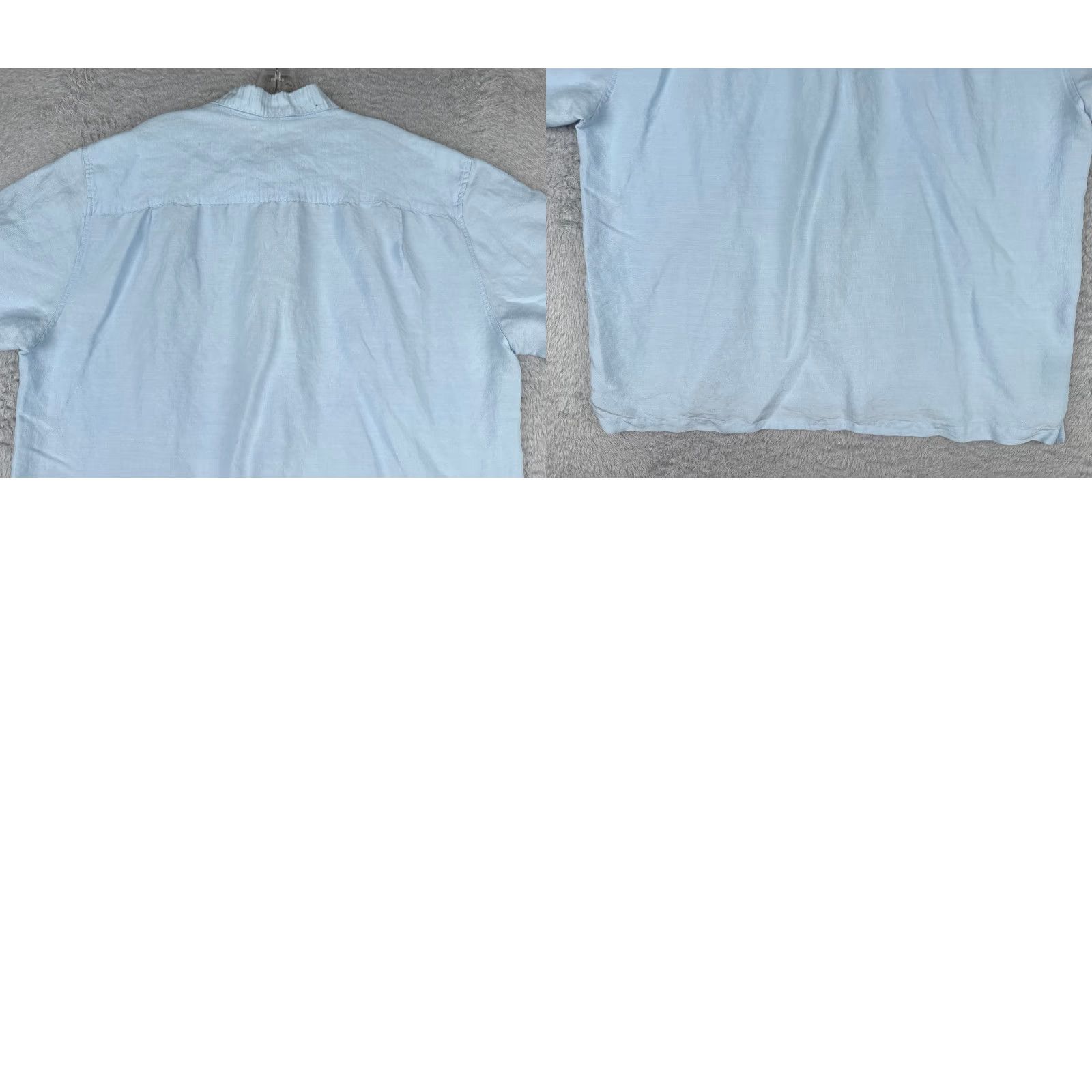 Cubavera Cubavera Shirt Men 2XL Blue Hawaiian Ramie Rayon Blend Short Sleeve Button-Up Casual, Party/Cocktail, Travel Aloha, Beach, Vacation, Resort Mens Size US XXL / EU 58 / 5 - 9 Thumbnail