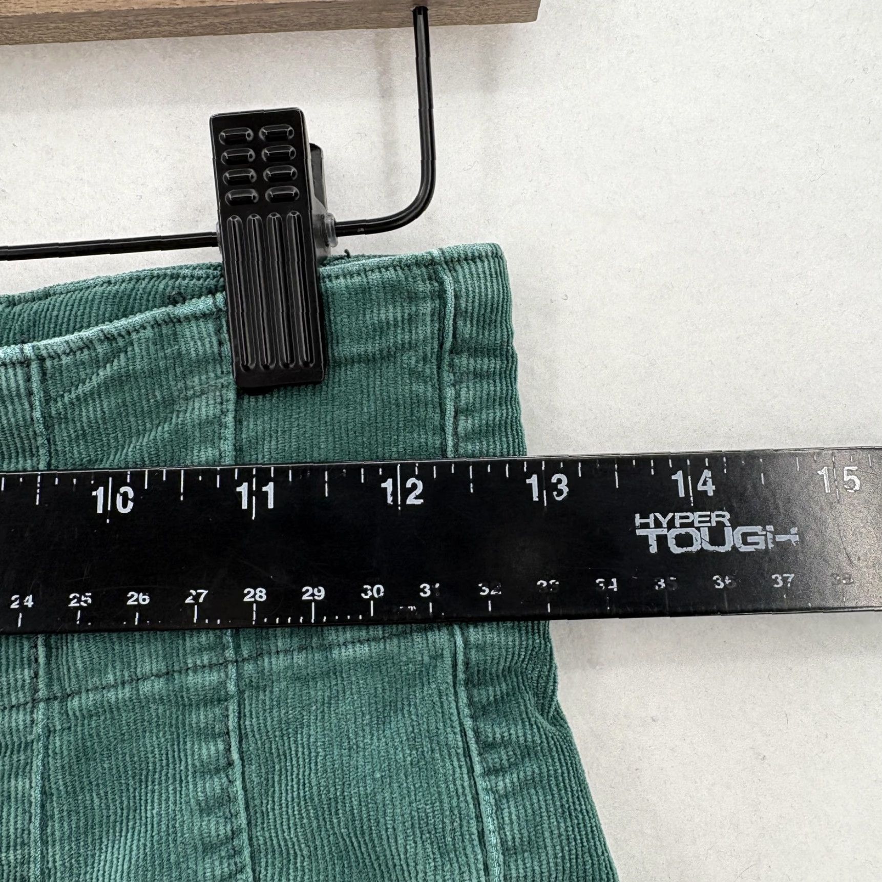 Vintage We The Free Corduroy Flare Pants Womens 26 Green High Rise Stretch Casual Boho Size 26" / US 2 / IT 38 - 7 Thumbnail
