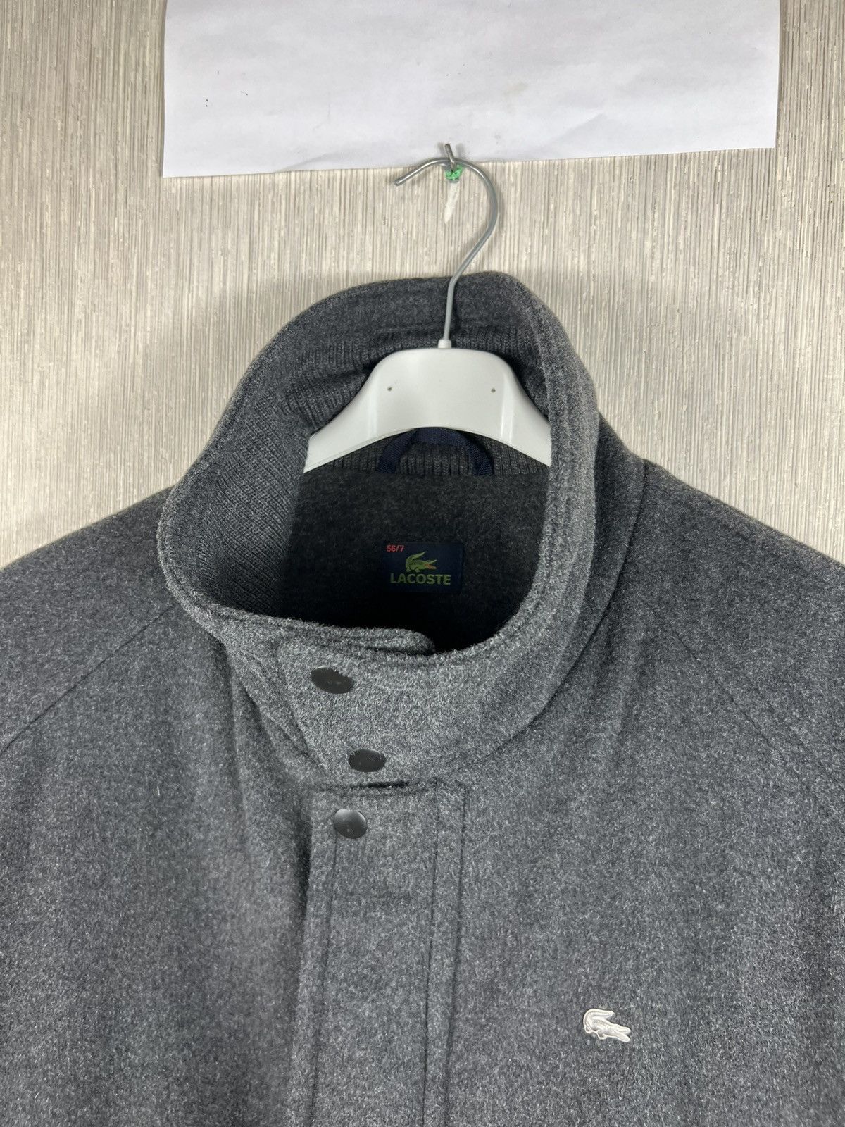Lacoste Vintage Lacoste wool zip coat jacket metal logo crocodile Size US XL / EU 56 / 4 - 13 Thumbnail