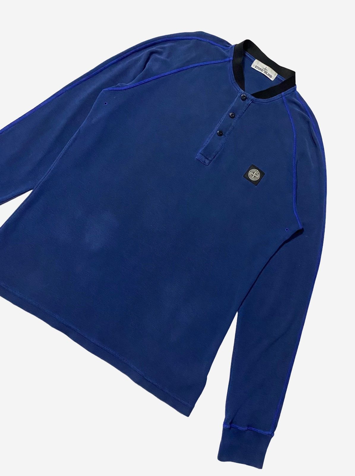 Stone Island STONE ISLAND LONGSLEEVE GARMENT DYED POLO SHIRT Size US L / EU 52-54 / 3 - 2 Thumbnail