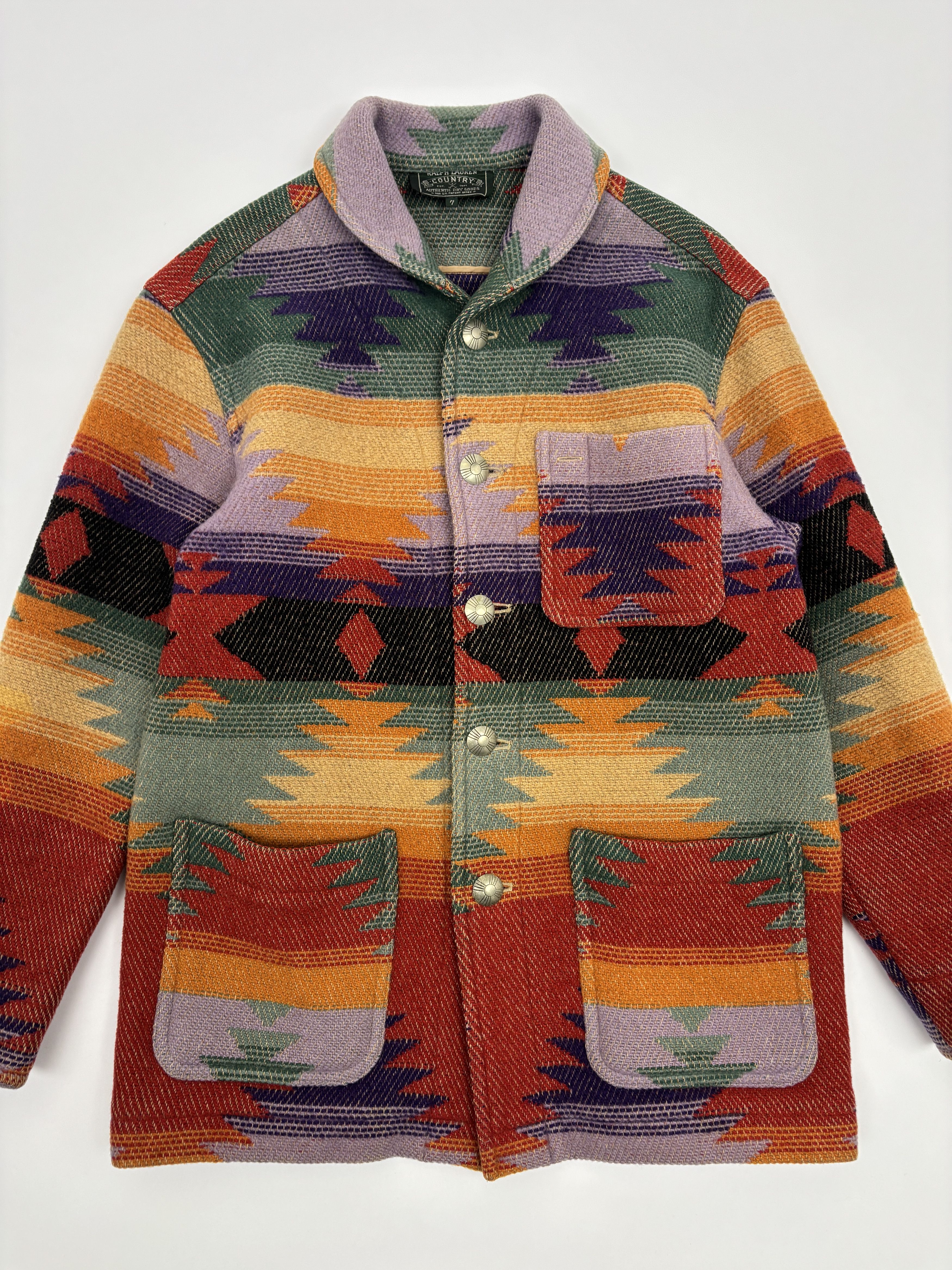 Ralph Lauren Ralph Lauren Country Native Rug Jacket Size M / US 6-8 / IT 42-44 - 3 Thumbnail
