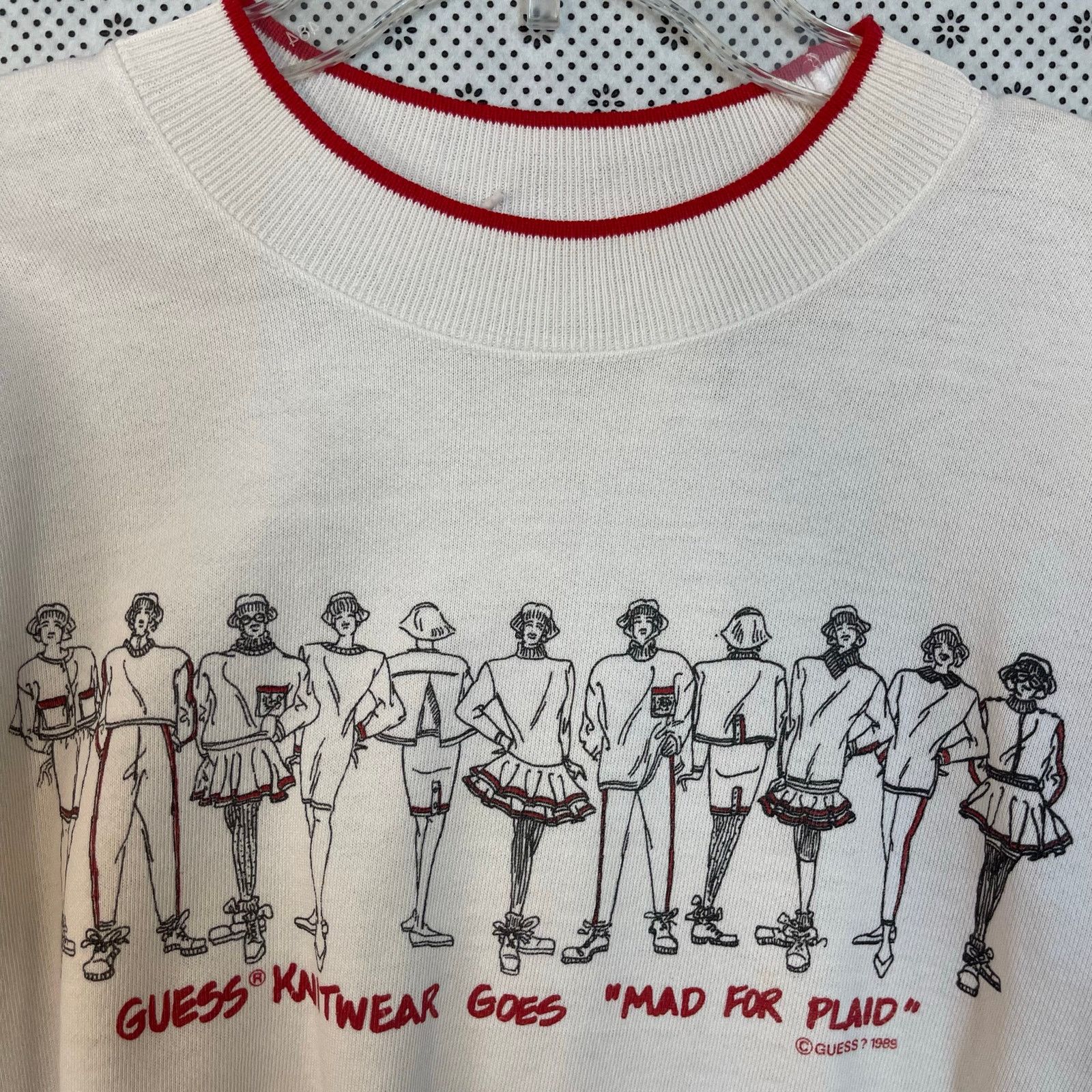 Guess Rare y2k Vintage 1989 Guess Sweatshirt Mad Plaid Oversized Size L / US 10 / IT 46 - 4 Thumbnail