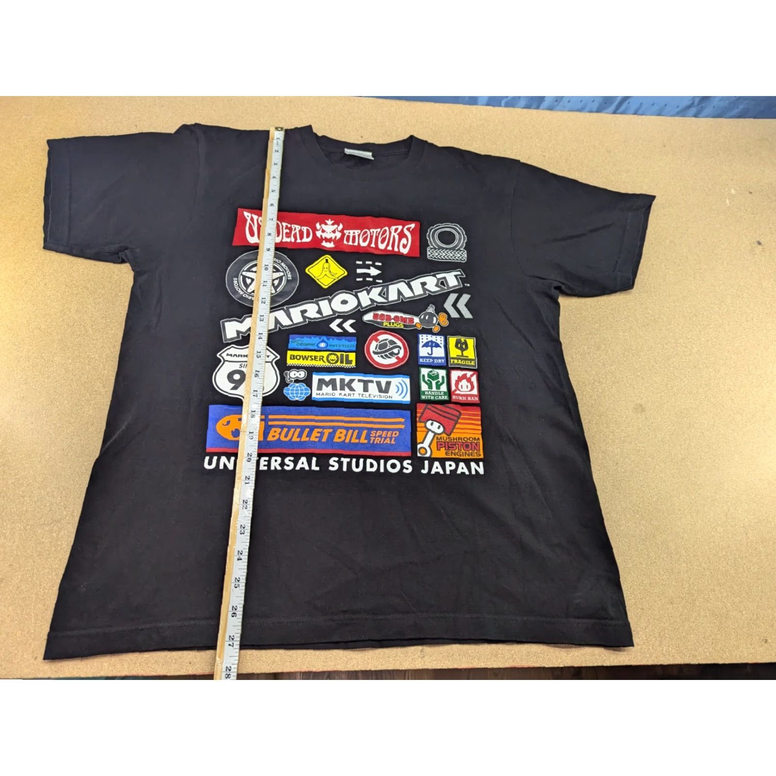 Nintendo Universal Studios Japan Mario Kart T-Shirt Size L Black Adult Nintendo Shirt Mens Size US L / EU 52-54 / 3 - 2 Thumbnail