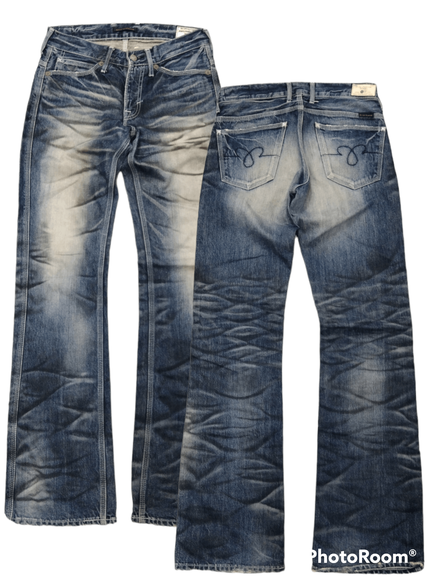 Japanese Brand FLARE SICK BLUEWAY COMPANY DENIM PANTS Size US 28 / EU 44 - 1 Thumbnail