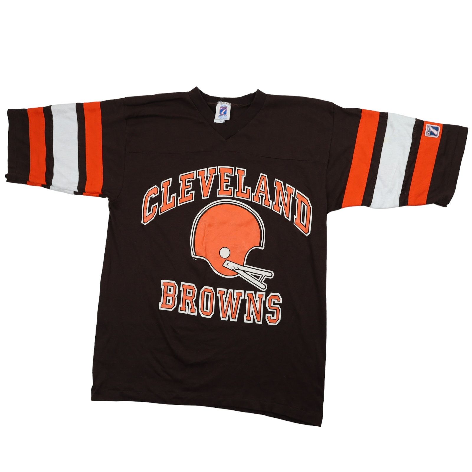 NFL × Vintage Vintage Logo 7 Cleveland Browns Graphic T Shirt Size US M / EU 48-50 / 2 - 1 Thumbnail