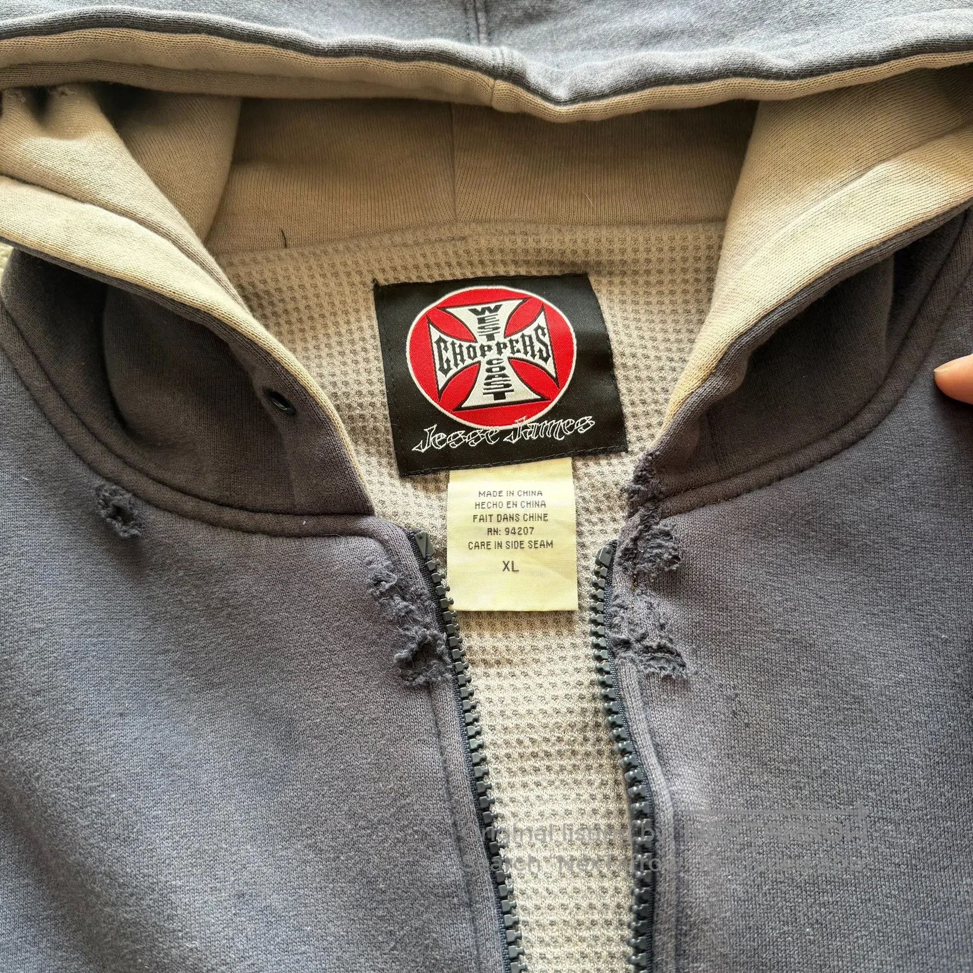 Vintage Vintage West Coast Choppers Zip Up Hoodie 00s. Size US M / EU 48-50 / 2 - 6 Thumbnail