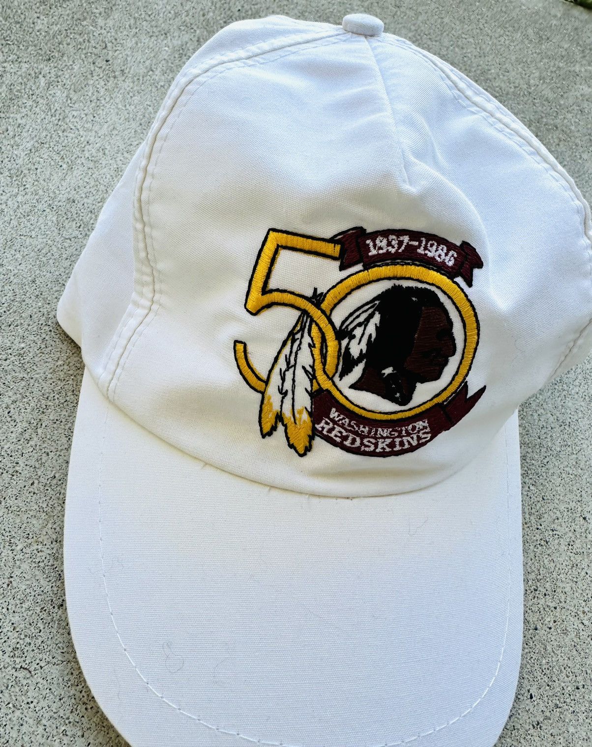 NFL × Vintage Vintage Washington Redskins SnapBack Hat 80s NFL 50 Year Size ONE SIZE - 2 Thumbnail