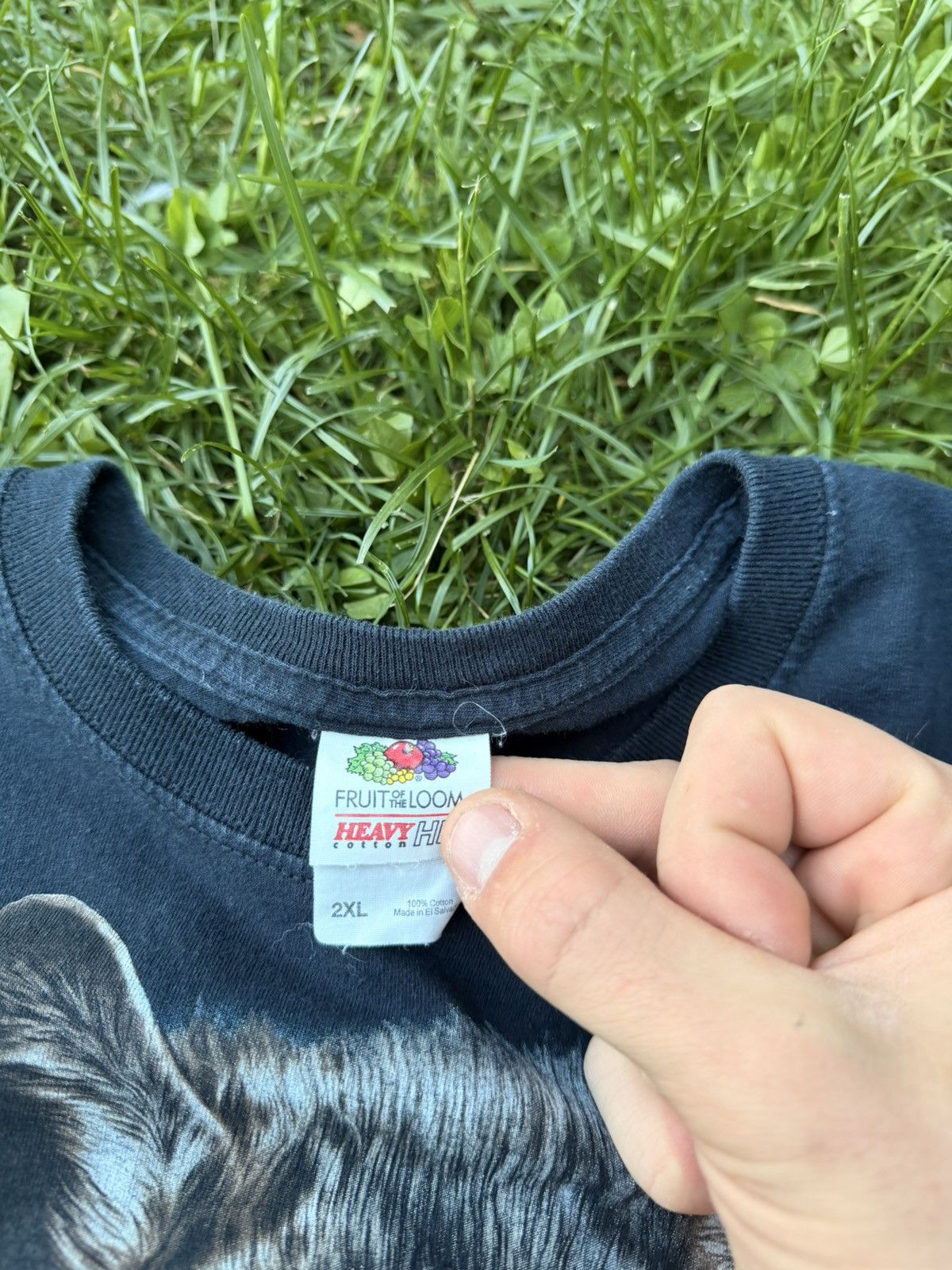 Vintage VTG Wolf Purple Lightning Nature tee Size XXL Size US XXL / EU 58 / 5 - 4 Thumbnail