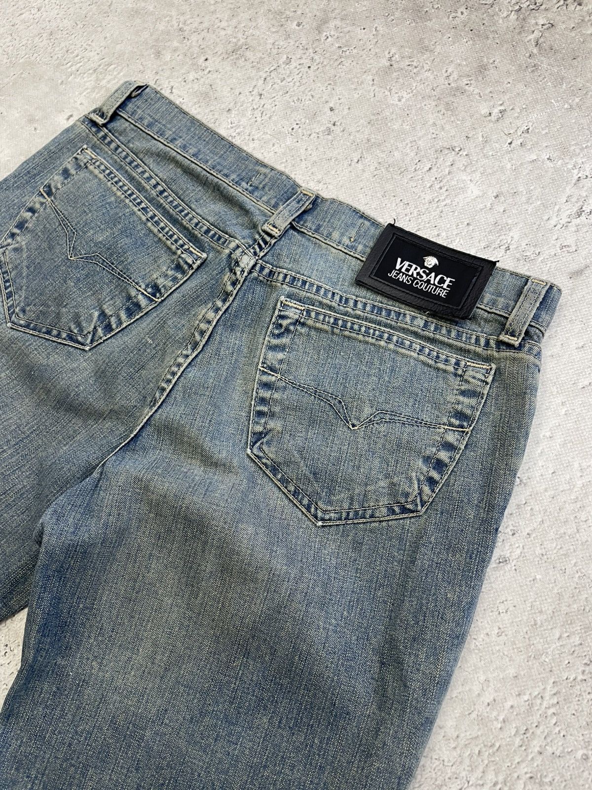 Versace Versace flared archive Blue Denim Jeans Straight Y2K Italy Size US 31 - 13 Thumbnail