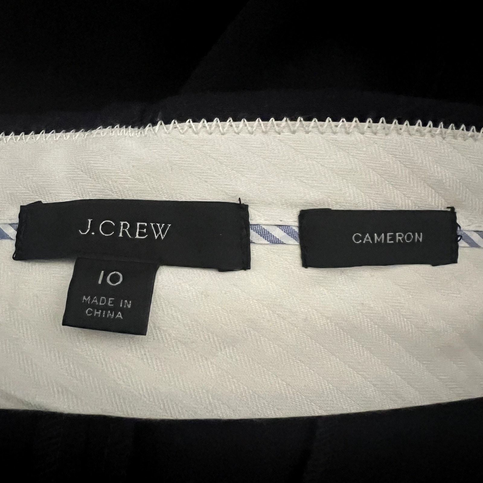 J.Crew j. crew cameron navy blue size 10 DR Size 32" / US 10 / IT 46 - 4 Thumbnail