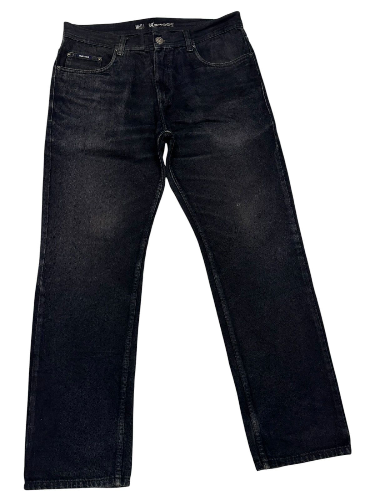 Kapital Vintage KANSAS DENIM FOR LIFE Faded Black Jeans Size US 35 - 3 Thumbnail