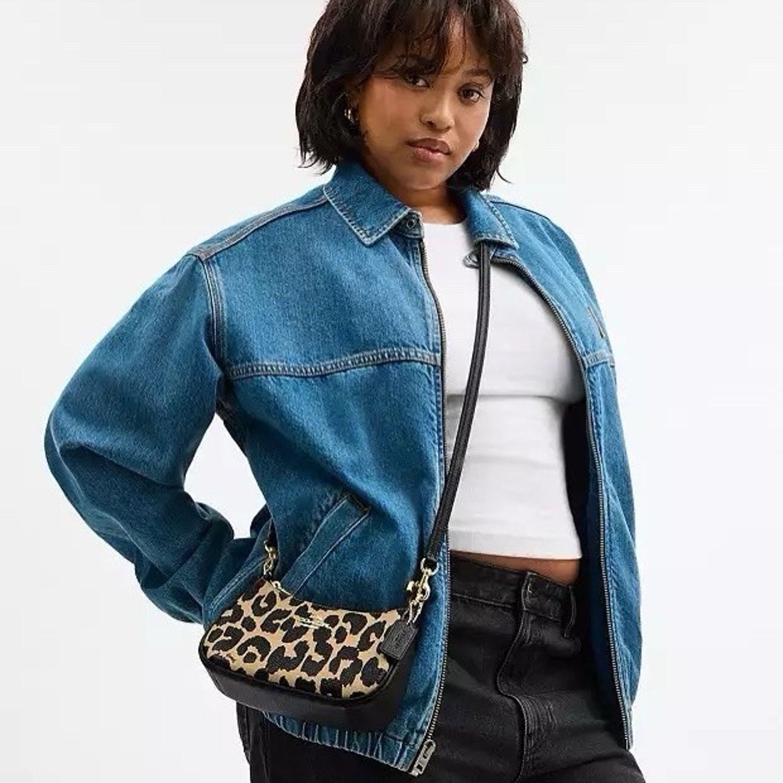 Coach NWT Coach Teri Mini Crossbody Bag Leopard CBG65 Gold/Leopard Size ONE SIZE - 10 Thumbnail