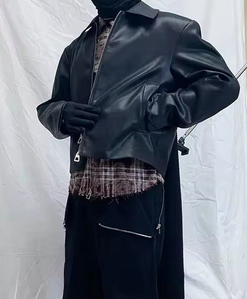 Japanese Brand Black PU Leather Jacket Size US S / EU 44-46 / 1 - 3 Thumbnail