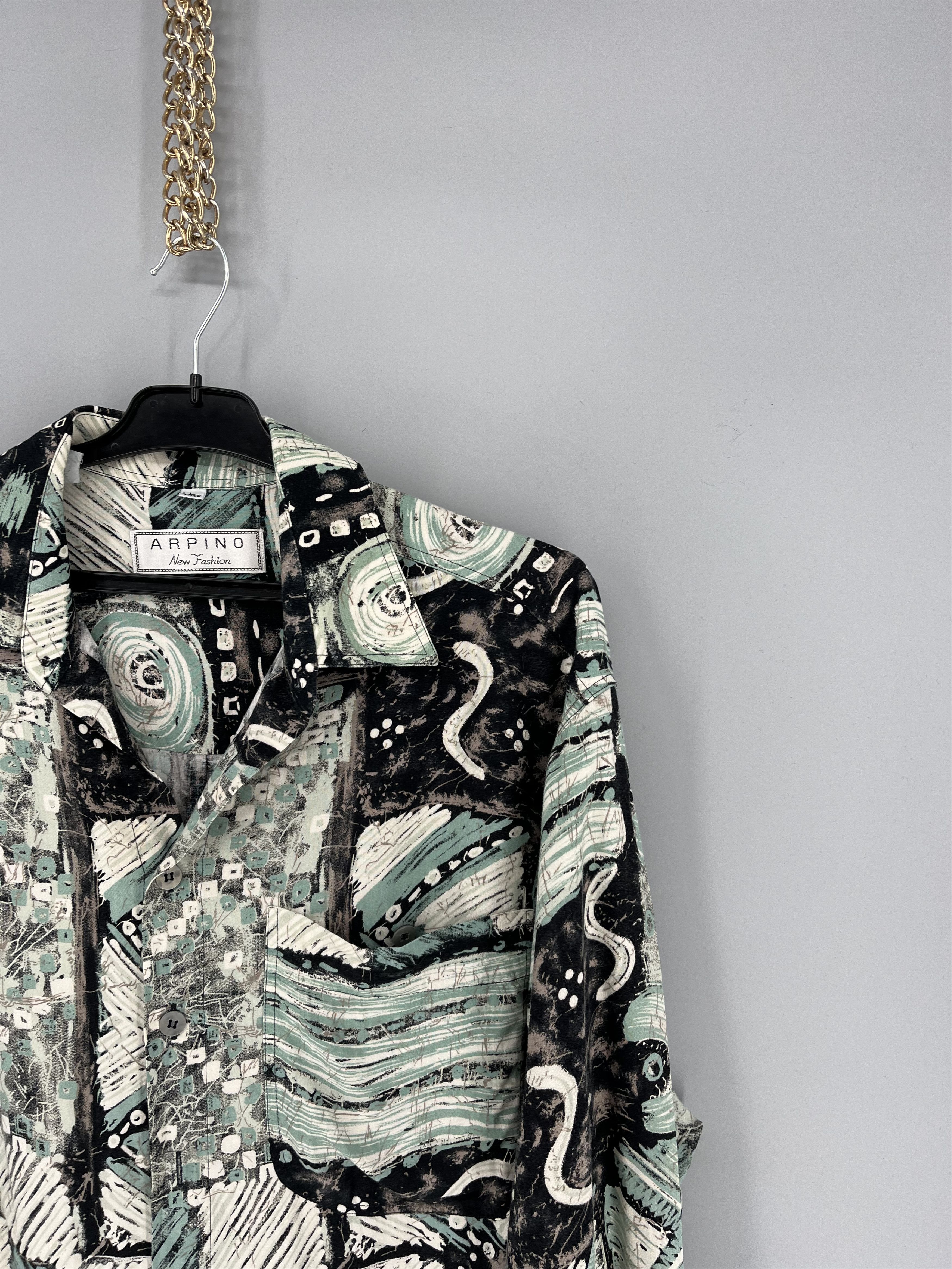 Vintage Vintage Art Streetwear Hawaiian Travis Scott style Size US L / EU 52-54 / 3 - 5 Thumbnail