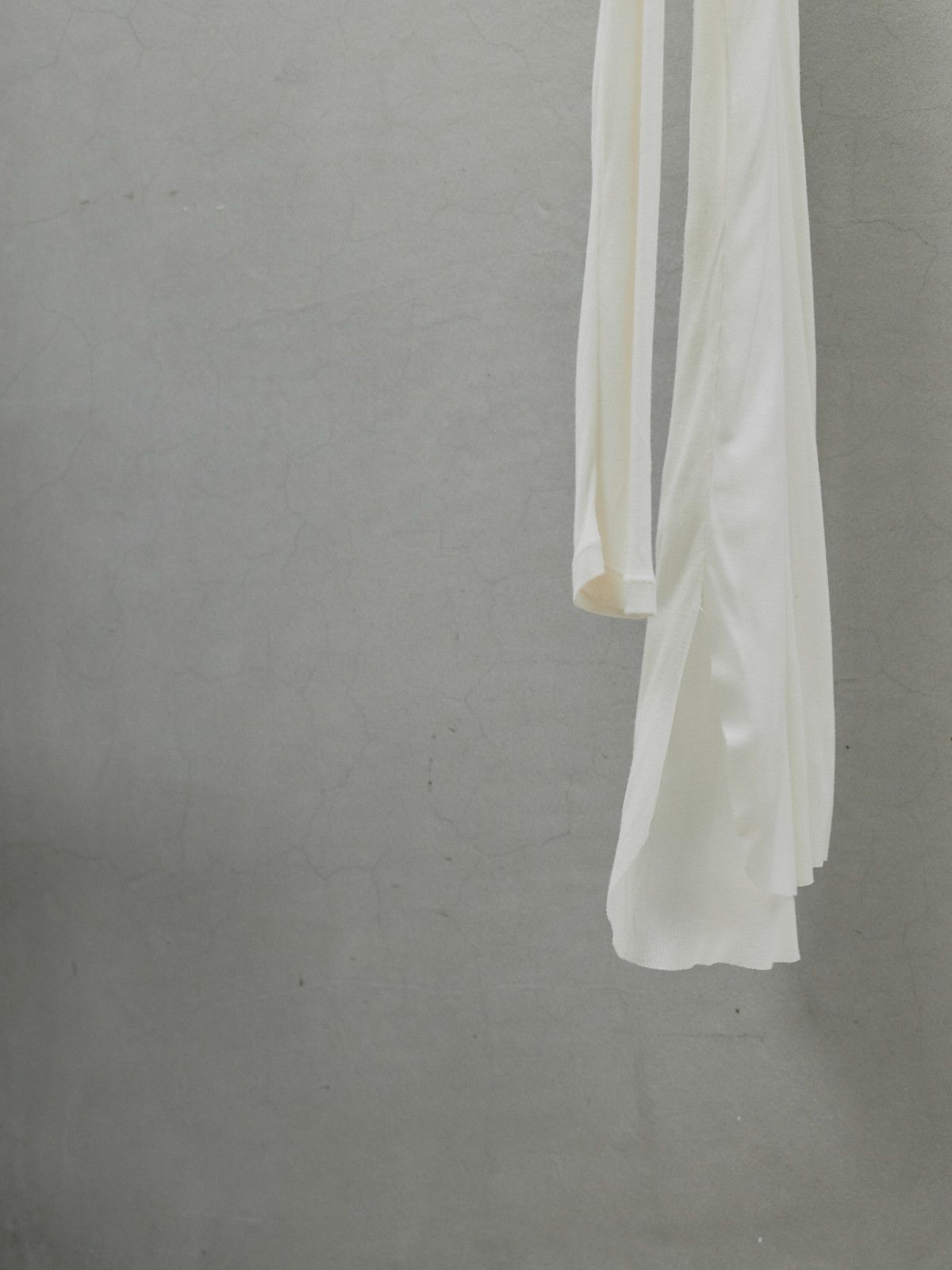 Ann Demeulemeester Ann Demeulemeester White Long Ribbed Henley Size M / US 6-8 / IT 42-44 - 6 Thumbnail