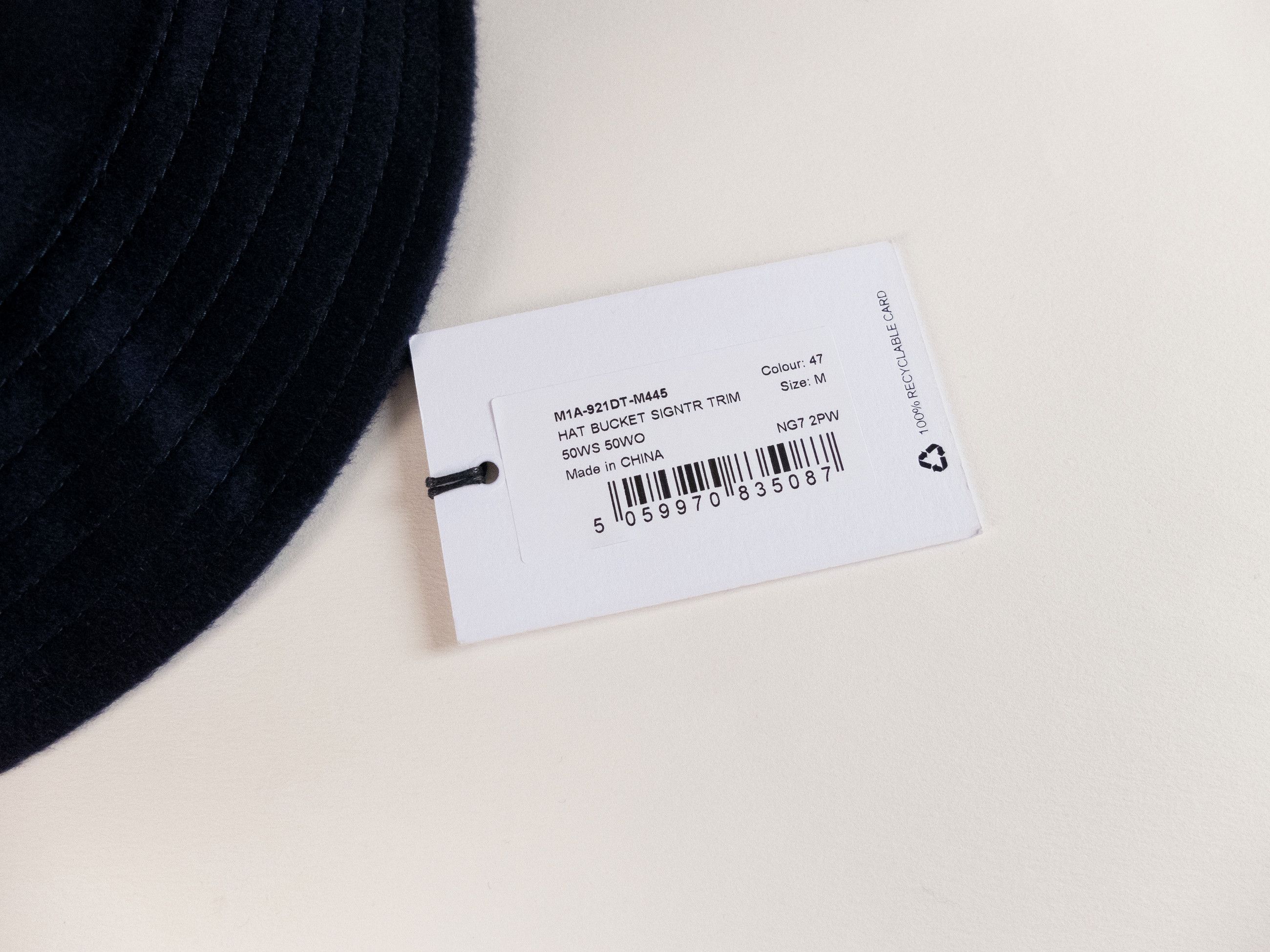 Paul Smith PAUL SMITH navy blue cashmere wool stripe bucket hat Medium Size ONE SIZE - 5 Thumbnail
