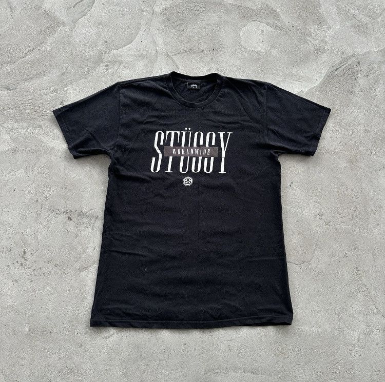 Stussy Vintage T-shirt Stussy Big Logo Round Neck Men’s Black L Size US L / EU 52-54 / 3 - 1 Thumbnail