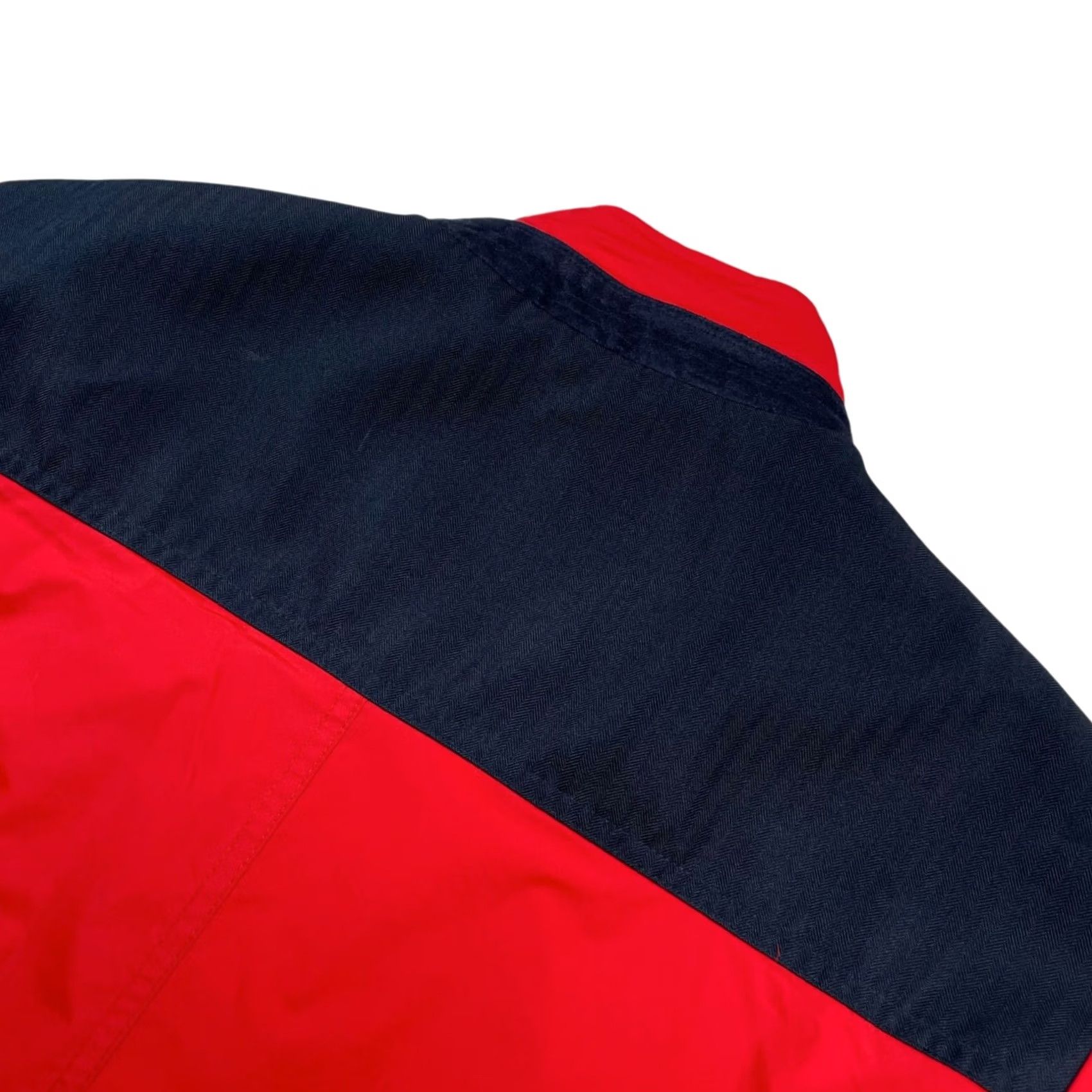 UNTUCKit UNTUCKit Men's Medium Red/Navy Lanson Windbreaker Jacket Nylon Full Zip Button Size US M / EU 48-50 / 2 - 3 Thumbnail