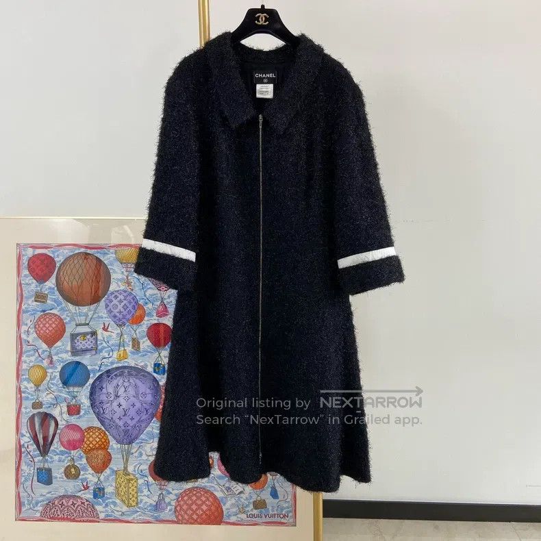 Chanel Chanel Earth Series Black Glitter Coat Size M / US 6-8 / IT 42-44 - 2 Thumbnail