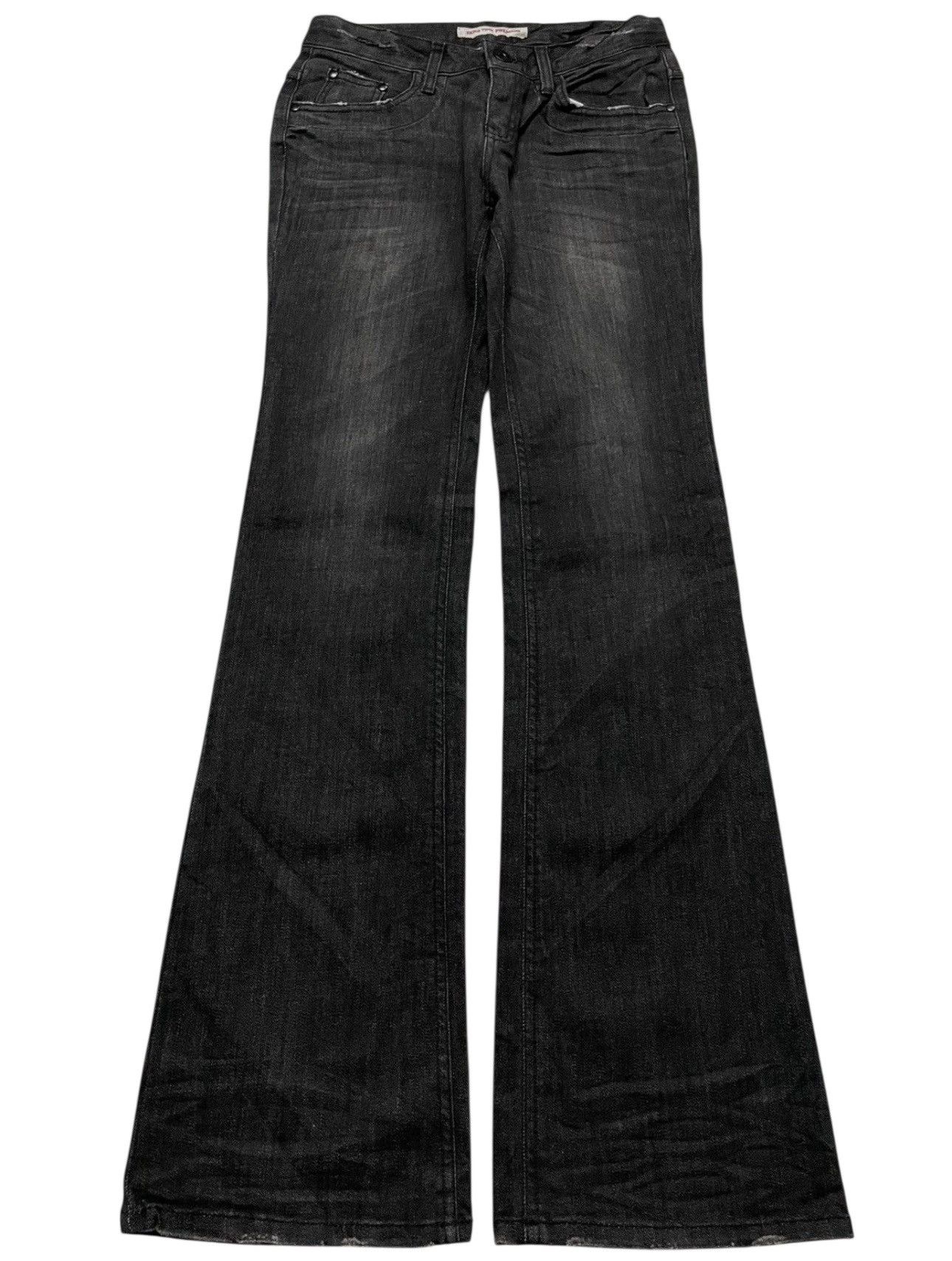 Japanese Brand 💥Flared💥Japanese Mudwash Bell Bottom Classic Bootcut Black Size 26" / US 2 / IT 38 - 1 Thumbnail