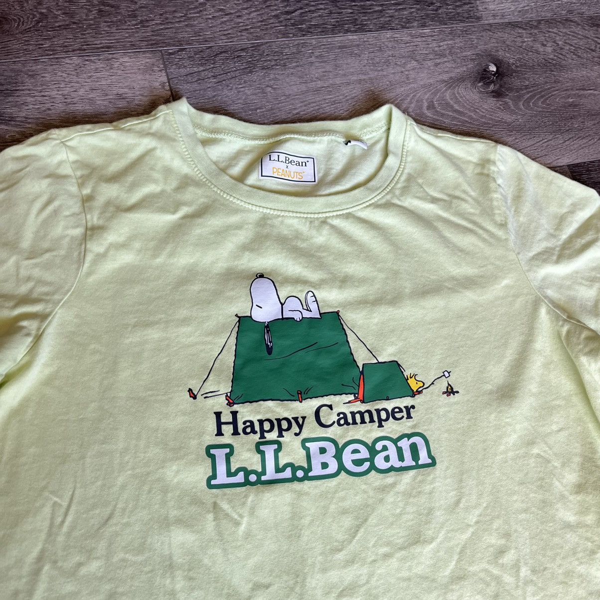 L.L. Bean L.L. Bean x Peanuts Happy Camper Snoopy Graphic Logo T Shirt Size M / US 6-8 / IT 42-44 - 4 Thumbnail