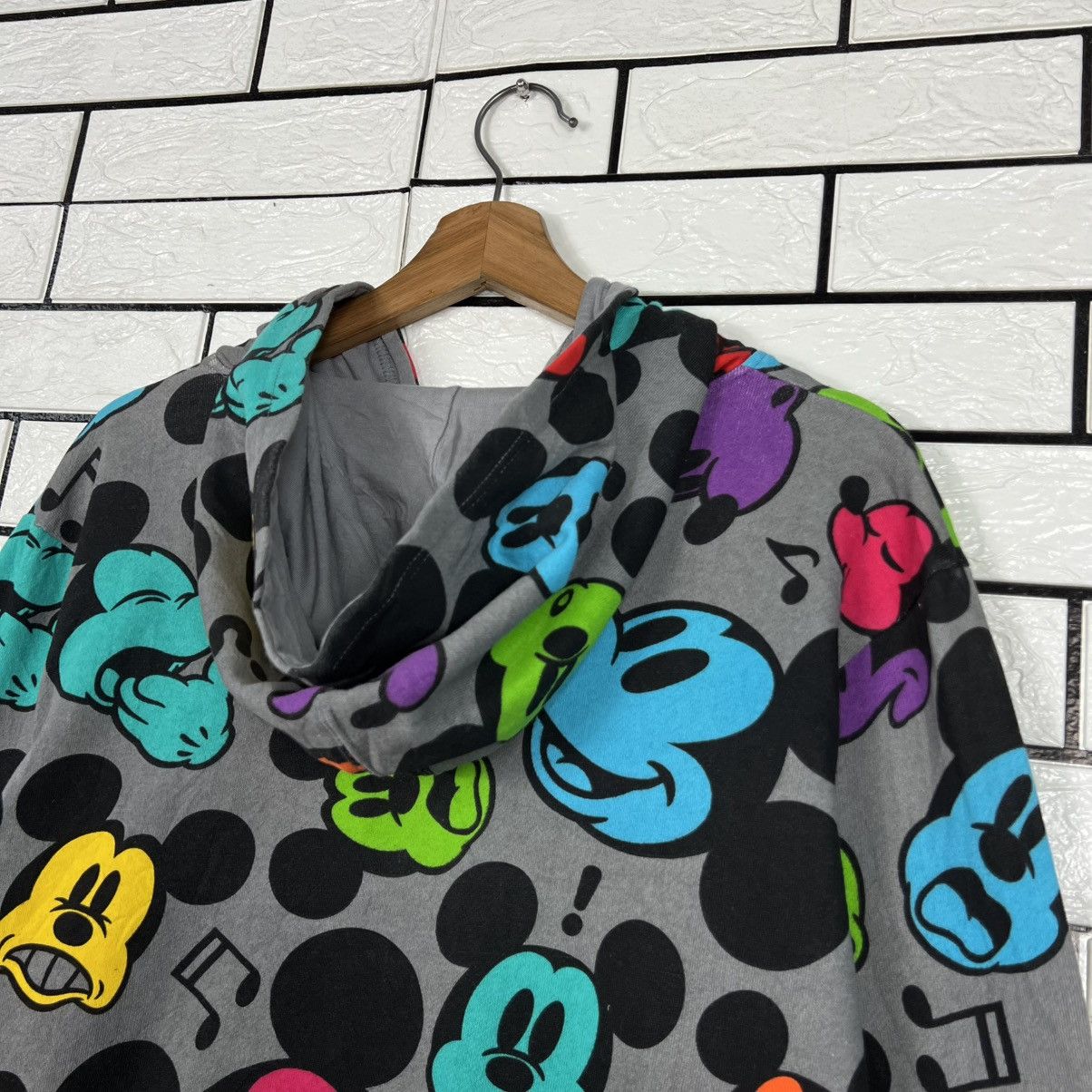 Disney DISNEY Mickey Mouse All Over Logo Zipper Hoodies #4236-C193 Size US L / EU 52-54 / 3 - 18 Thumbnail