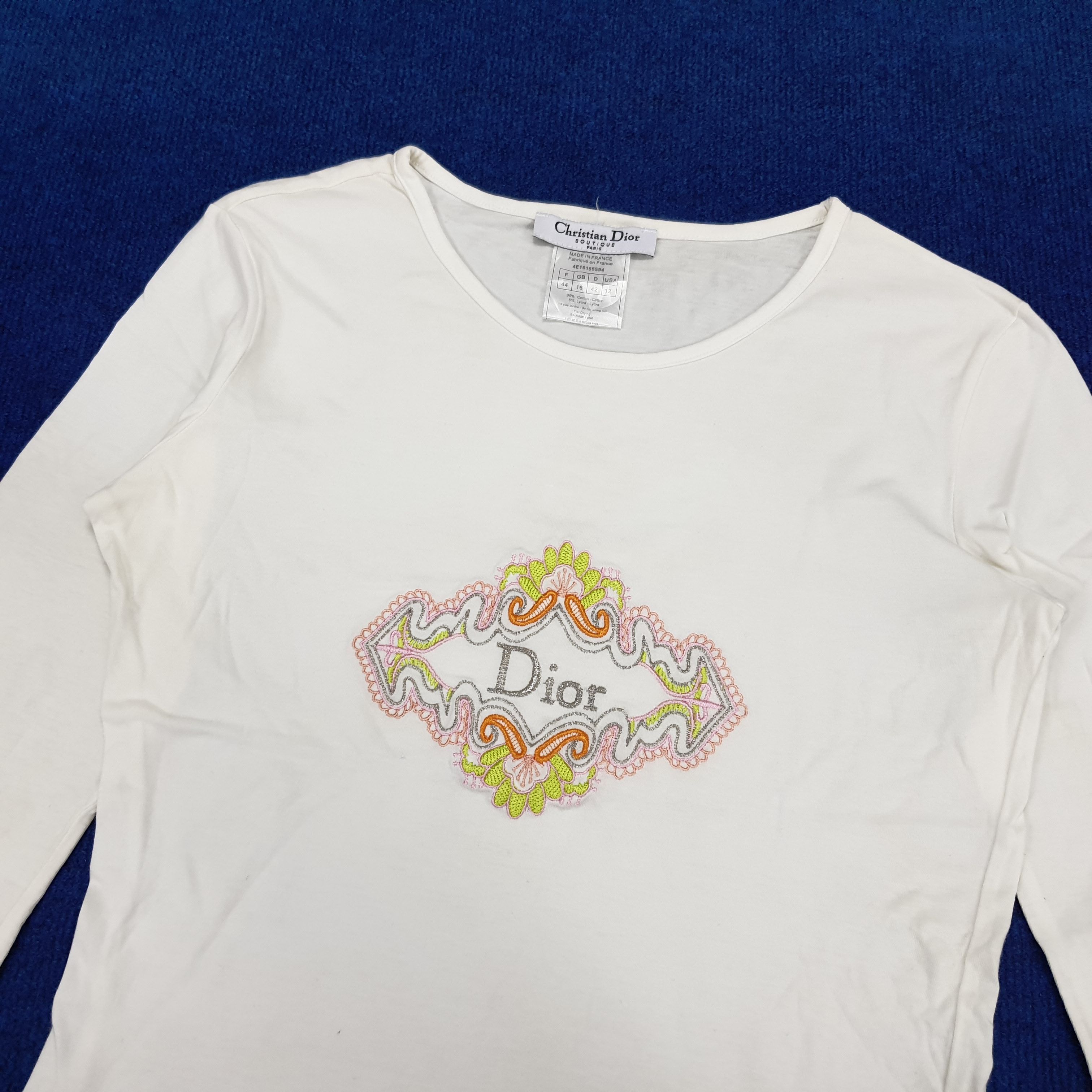 Christian Dior Monsieur × Designer × Vintage Vintage Christian Dior Italian Designer T-shirt Size S / US 4 / IT 40 - 2 Thumbnail