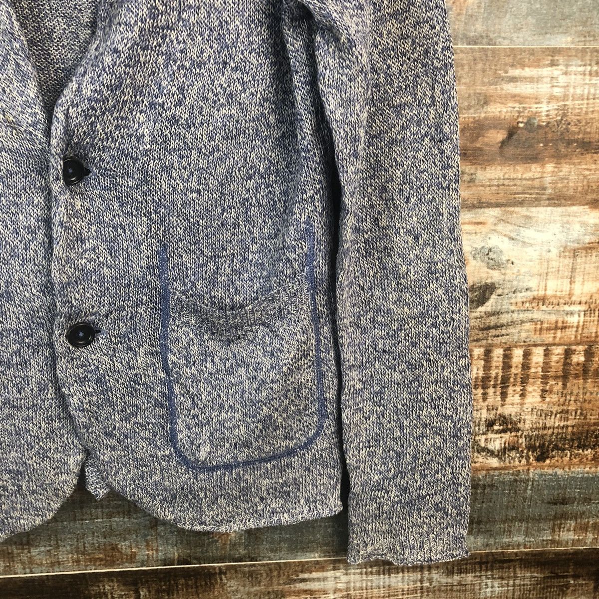 Boycott × Homespun Knitwear BoyCott Blue Cardigan Knitwear #A1285 Size M / US 6-8 / IT 42-44 - 8 Thumbnail