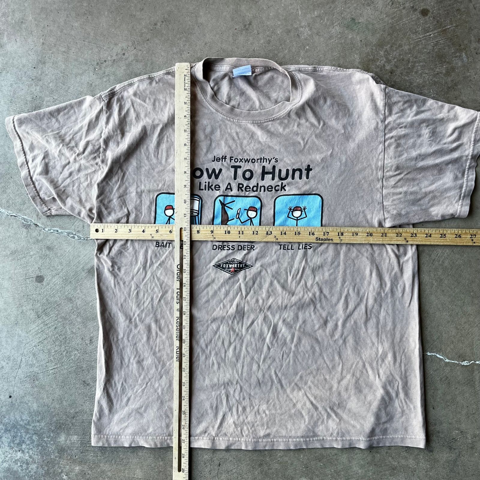 Vintage VINTAGE JEFF FOXWORTHY HOW TO HUNT LIKE A REDNECK SHIRT XL Size US XL / EU 56 / 4 - 5 Thumbnail