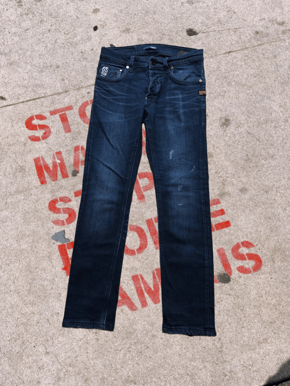 G STAR Men’s Straight Fit Denim Jeans Everyday Wear W30 L34