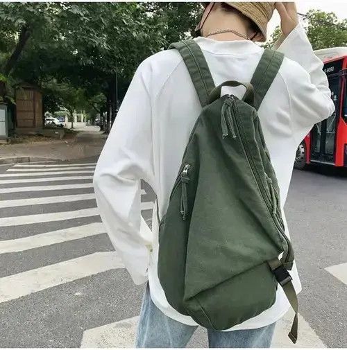 Japanese Brand Fashion Canvas Backpack Bag Vintage Size ONE SIZE - 4 Thumbnail