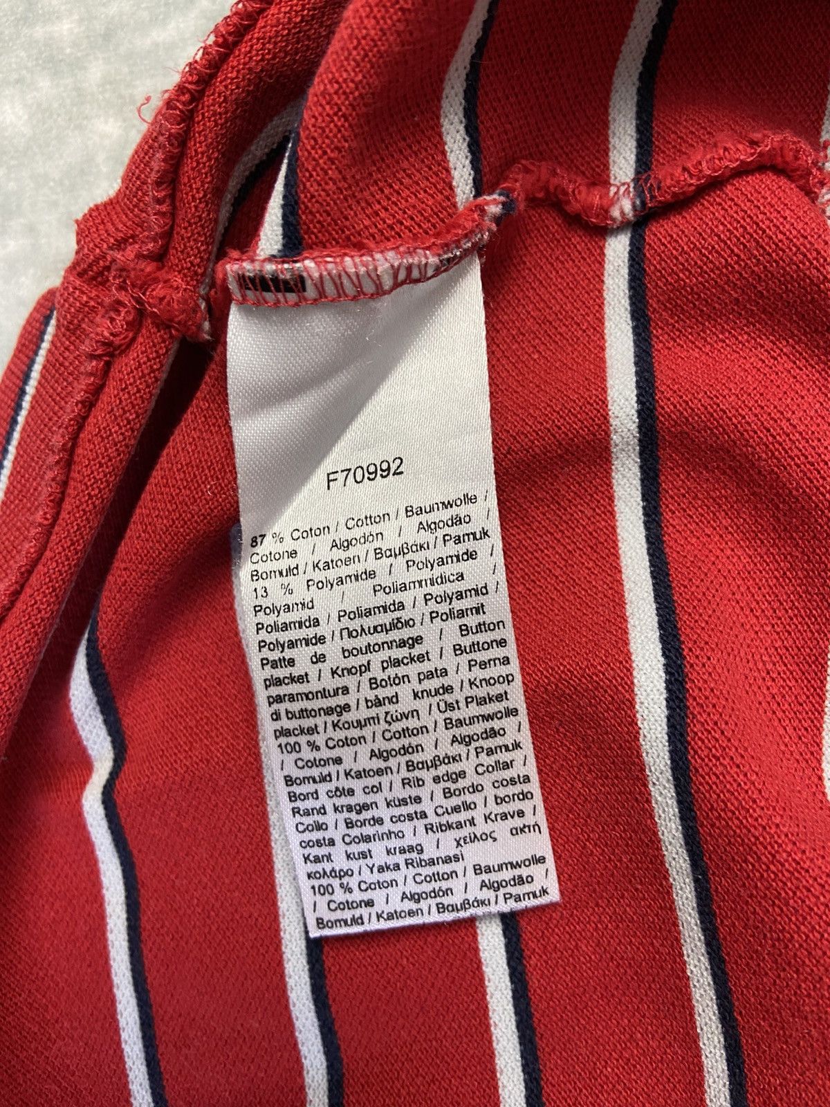Lacoste Lacoste striped Polo T-Shirt with logo Size US S / EU 44-46 / 1 - 5 Thumbnail