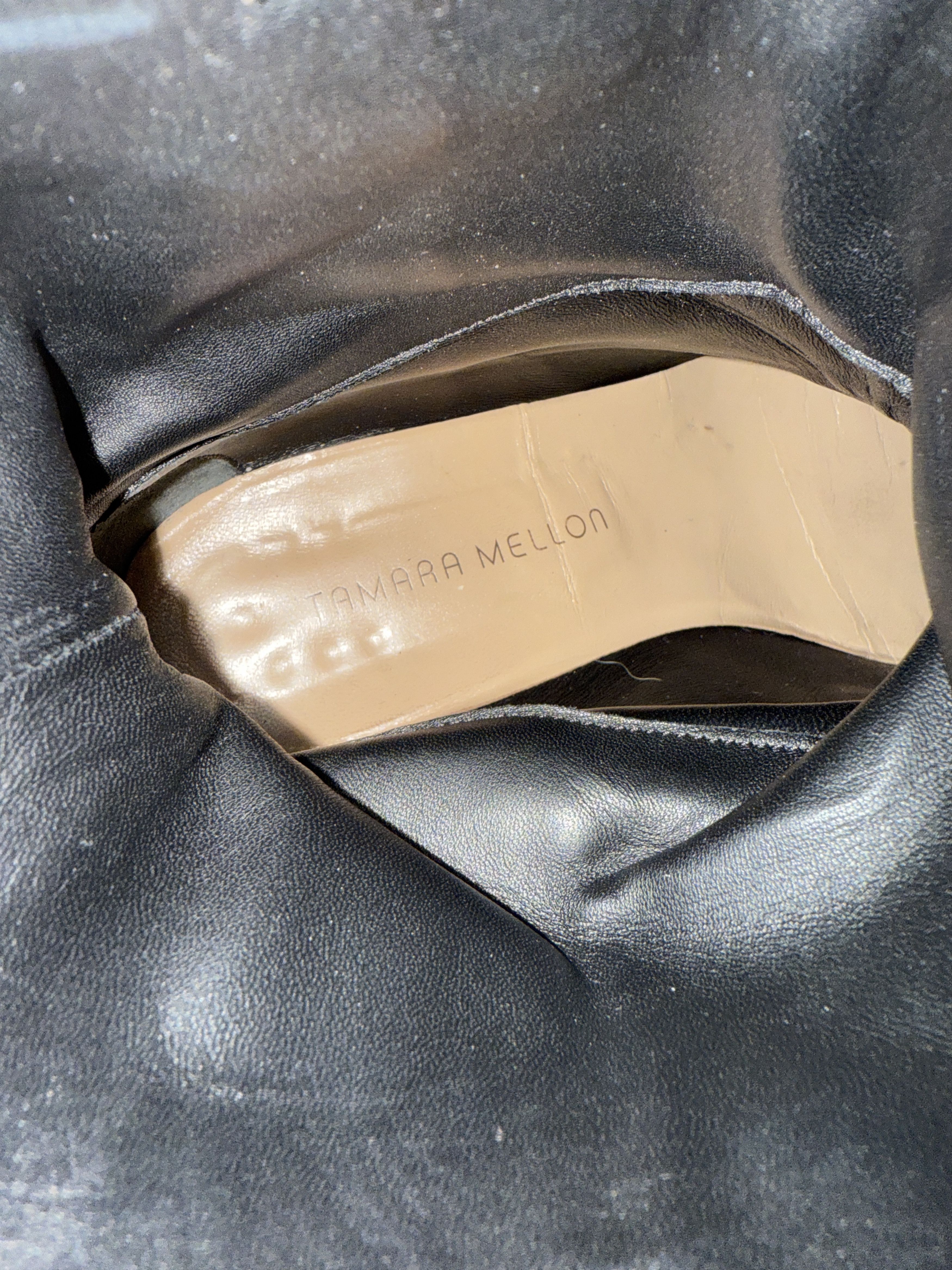 Tamara Mellon Tamara Mellon Black Eel Rodeo Boots Size US 9.5 / IT 39.5 - 6 Thumbnail