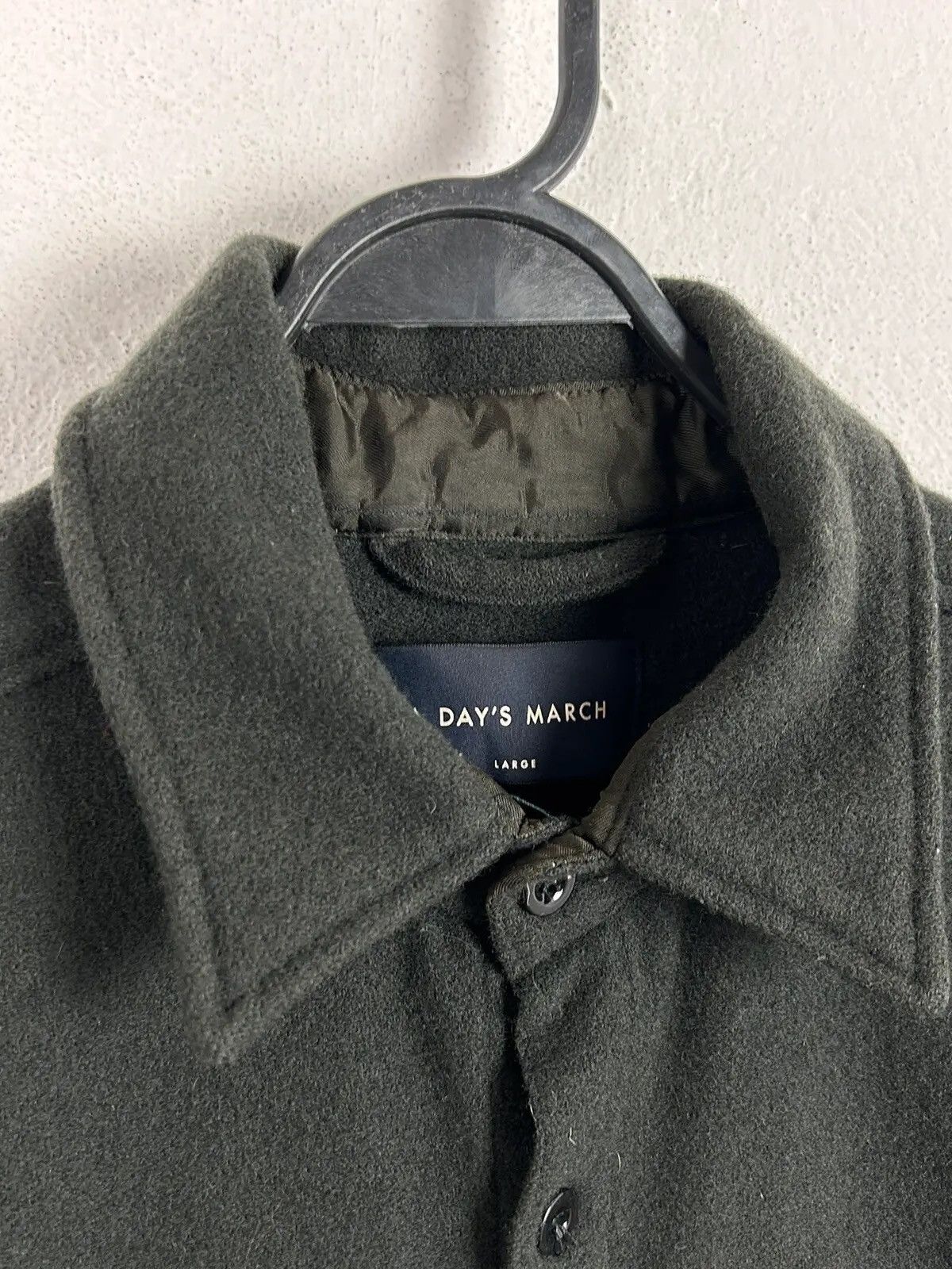 A Day's March A Day's March Wool Overshirt With 2 Pockets In Black Size US L / EU 52-54 / 3 - 3 Thumbnail