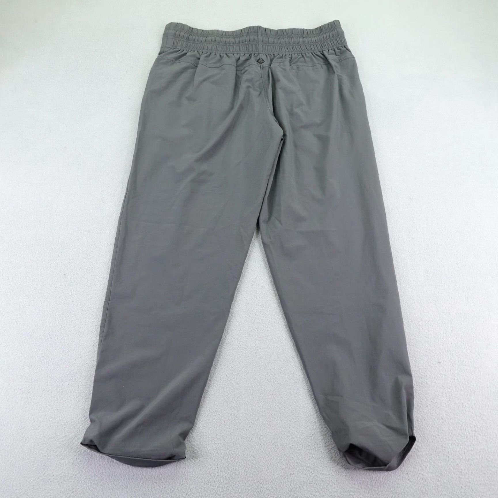 Prana VINTAGE Prana Pants Womens L Gray Windbreaker Tapered Joggers Athletic Workout Trail Size 33" - 4 Thumbnail