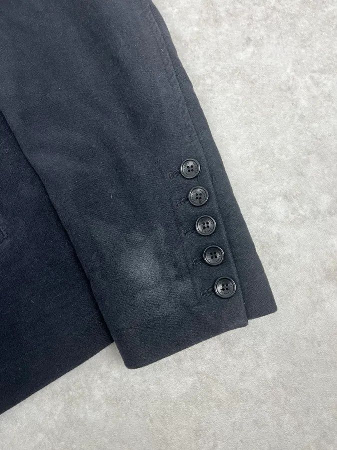 Daniele Alessandrini 2000s Daniele Alessandrini Black Officer Buttoned Jacket Size 42R - 9 Thumbnail