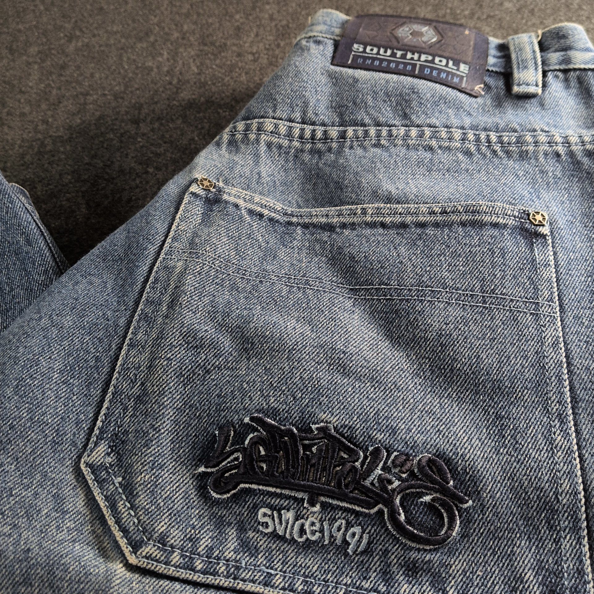 Southpole Vintage 90s Southpole Denim Baggy Jeans Size US 34 / EU 50 - 14 Thumbnail