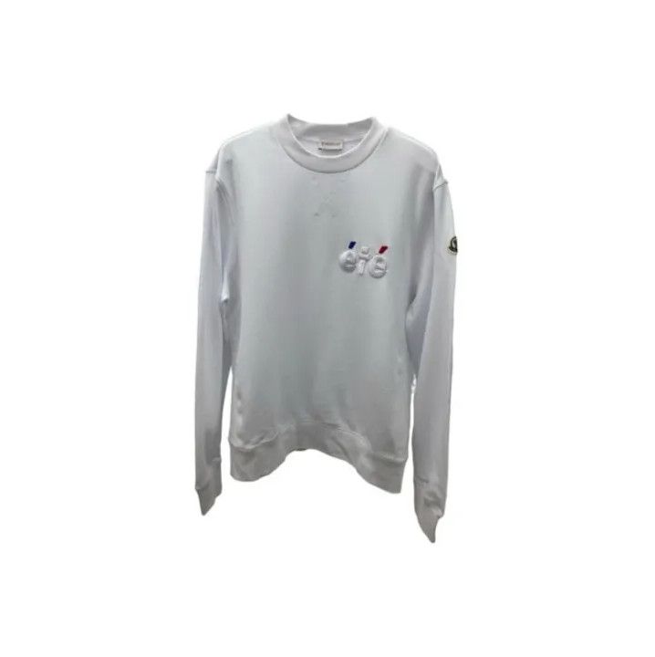 Moncler Moncler Men's Logo Embroidered Long-Sleeve Sweatshirt Size US M / EU 48-50 / 2 - 1 Thumbnail