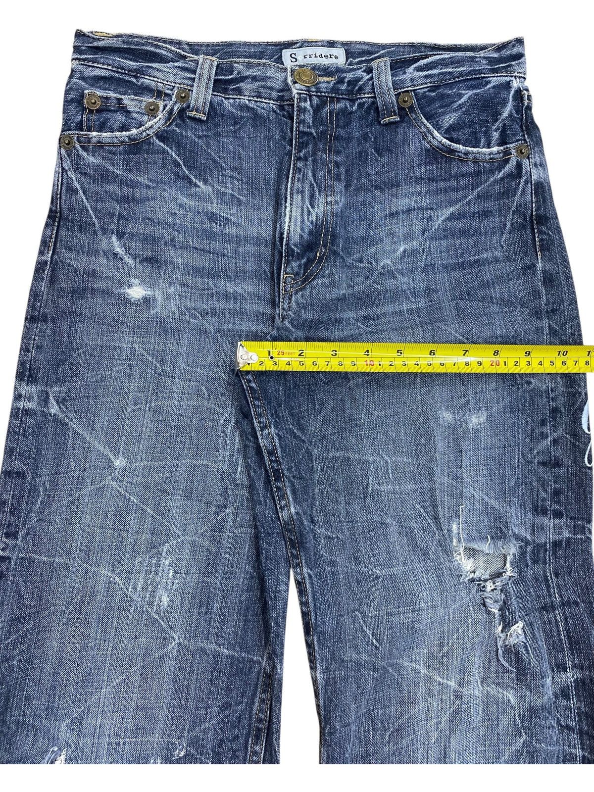 Japanese Brand If Six Was Nine Thunder Wash Style Embroidered Jeans Size US 29 - 11 Thumbnail