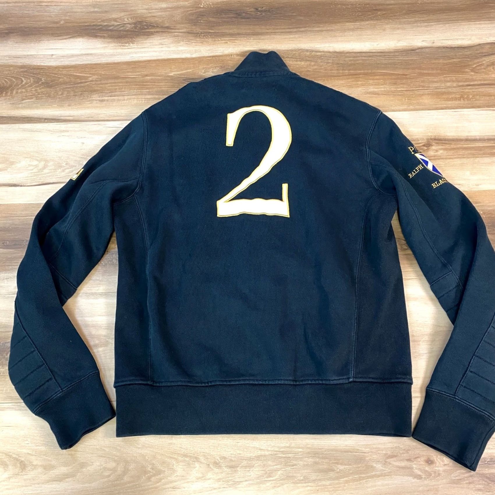 Polo Ralph Lauren Polo Ralph Lauren Black Watch Track Jacket Mens Small Full Zip Cotton Jersey Size US S / EU 44-46 / 1 - 8 Thumbnail