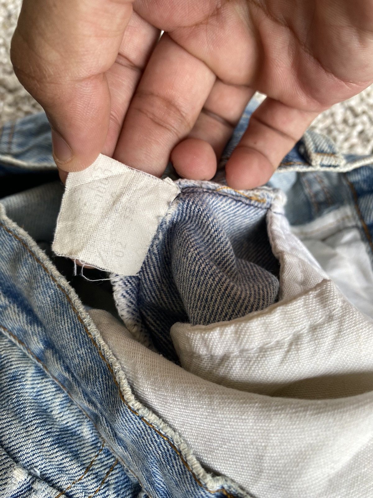 Levi's × Levi's Vintage Clothing LEVIS 501 RINDEM DISTRESSED DENIM JEANS VINTAGE Size US 30 / EU 46 - 9 Thumbnail