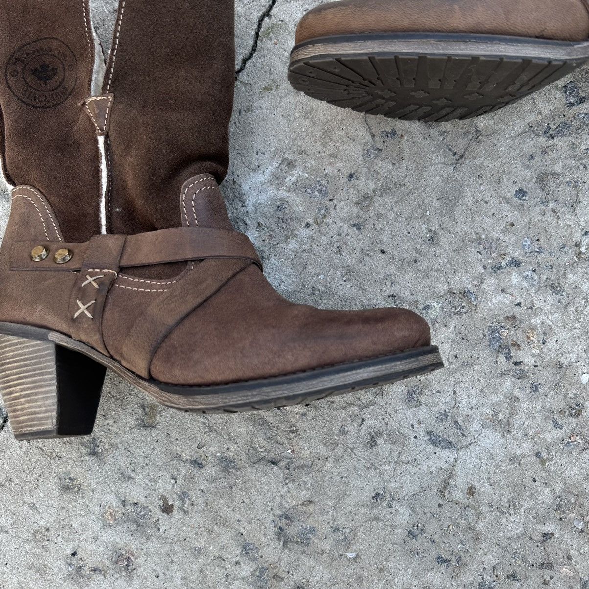 Hypebeast Vintage Women’s Leather Boots Tamari’s Size 39 Winter Y2K Size US 9 / IT 39 - 5 Thumbnail