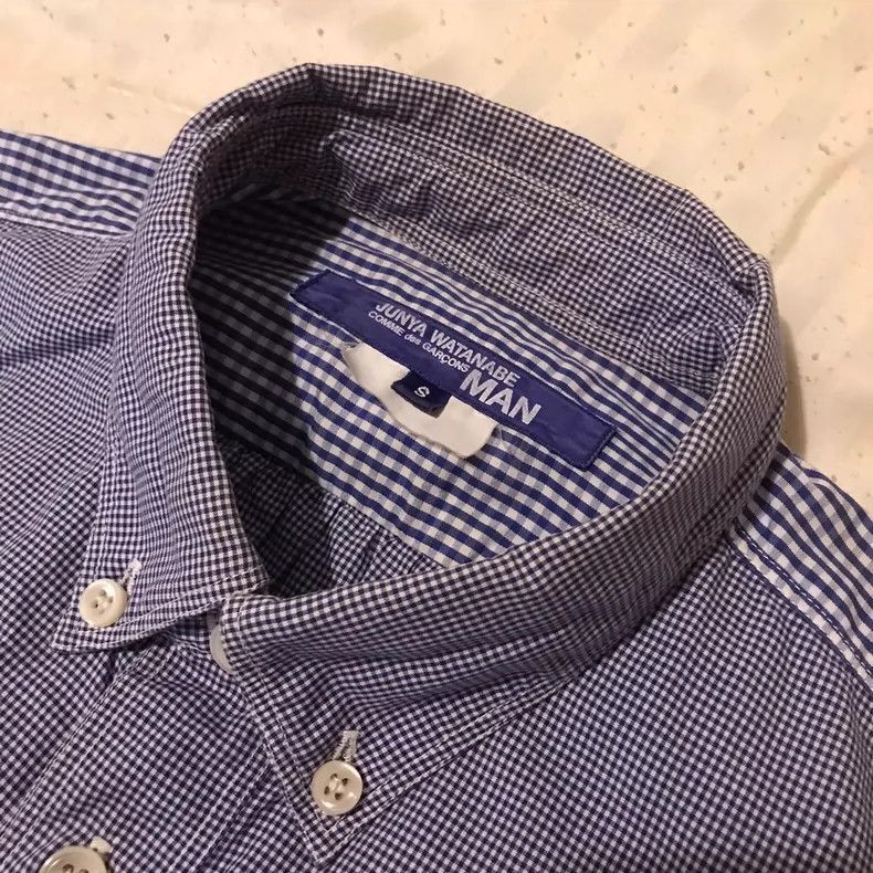 Junya Watanabe JUNYA WATANABE Blue Check Short Sleeve Shirt Size US S / EU 44-46 / 1 - 3 Thumbnail