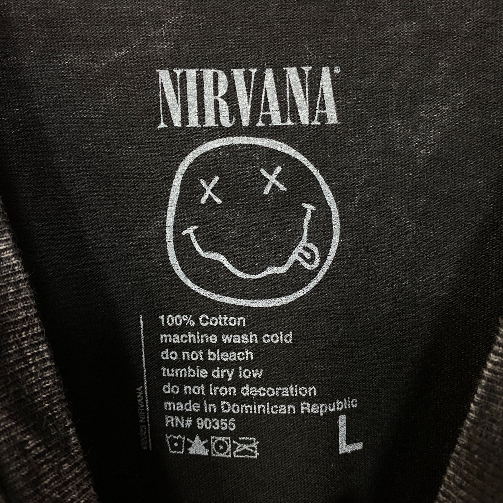 Nirvana Nirvana Dead Smiley Face Logo Mineral Wash T-Shirt Large Size US L / EU 52-54 / 3 - 5 Thumbnail